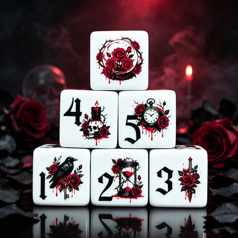Board Game Print - 12 dados acrílicos D6 de 16