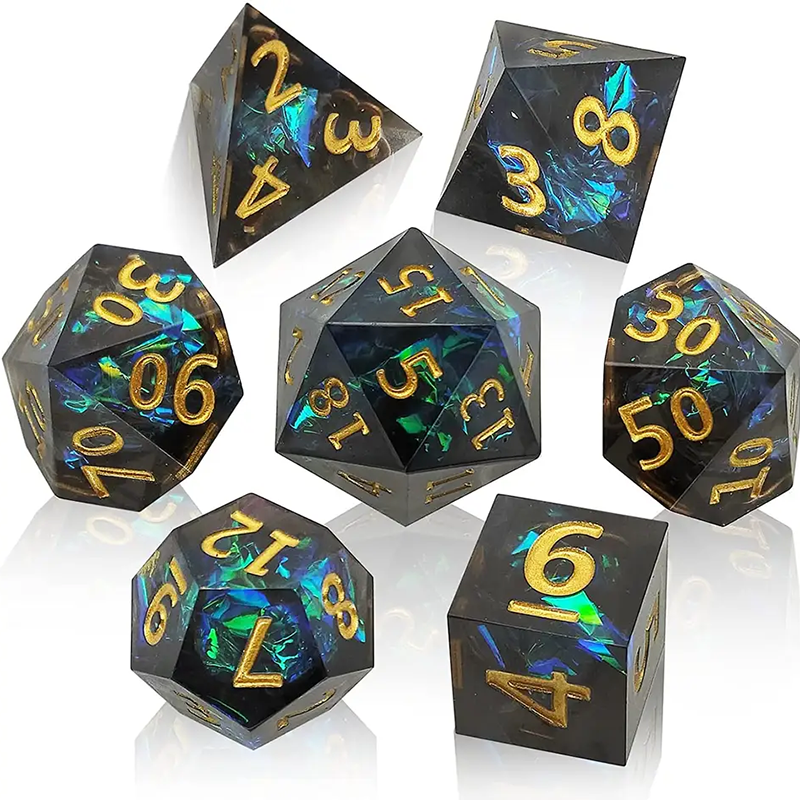 Board Game Dnd - Juego de dados poliédricos afilados de