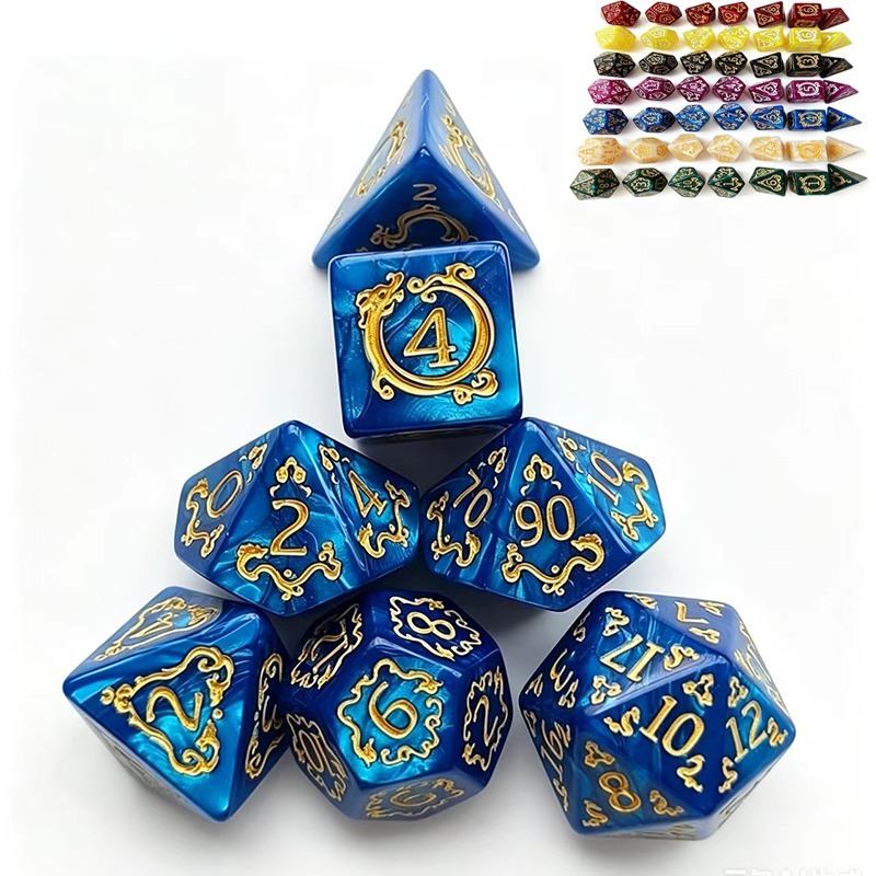 Board Game Dnd - Juego de dados poliédricos con patrón