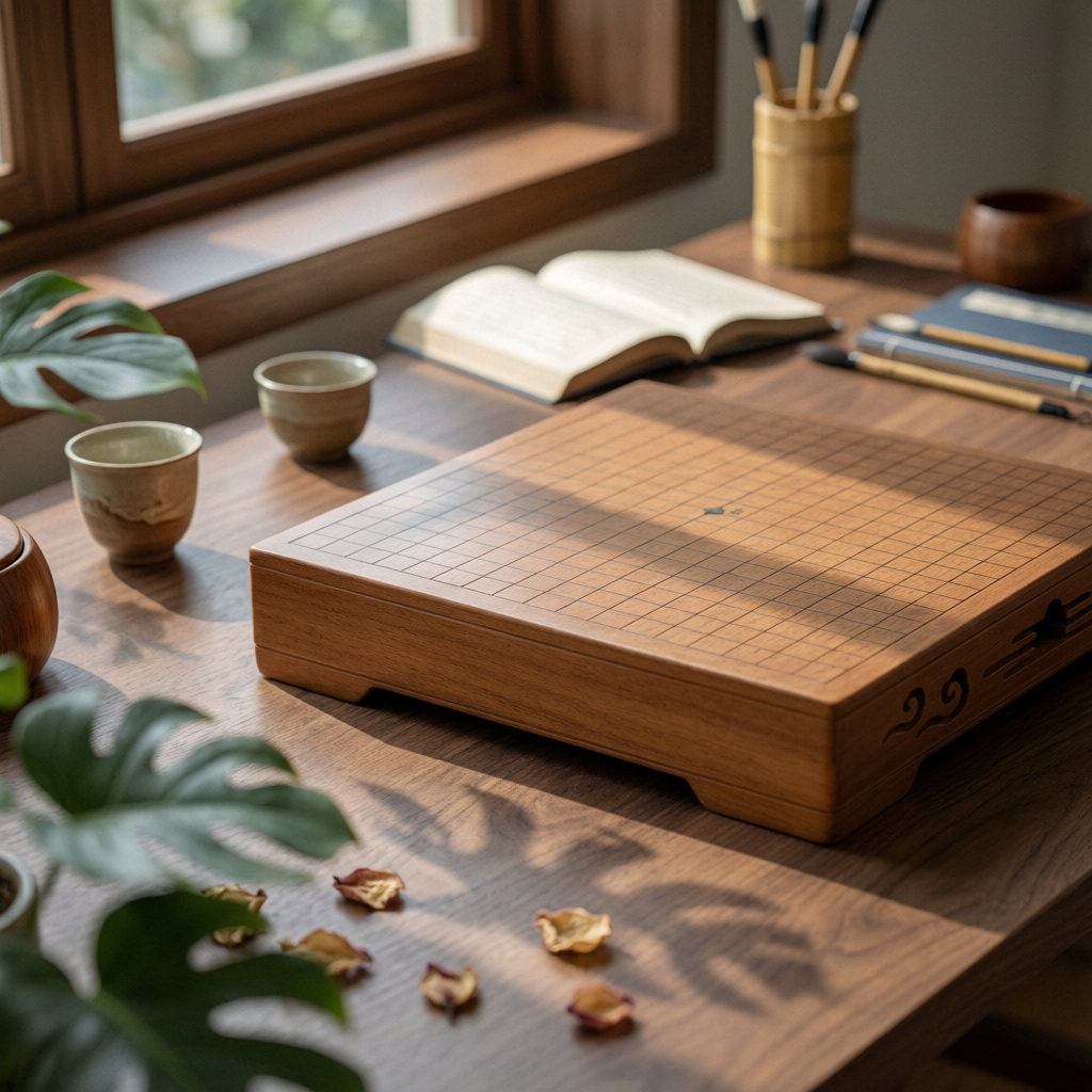 Chess Set Wooden - Juego de Ajedrez Chino y Weiqi,