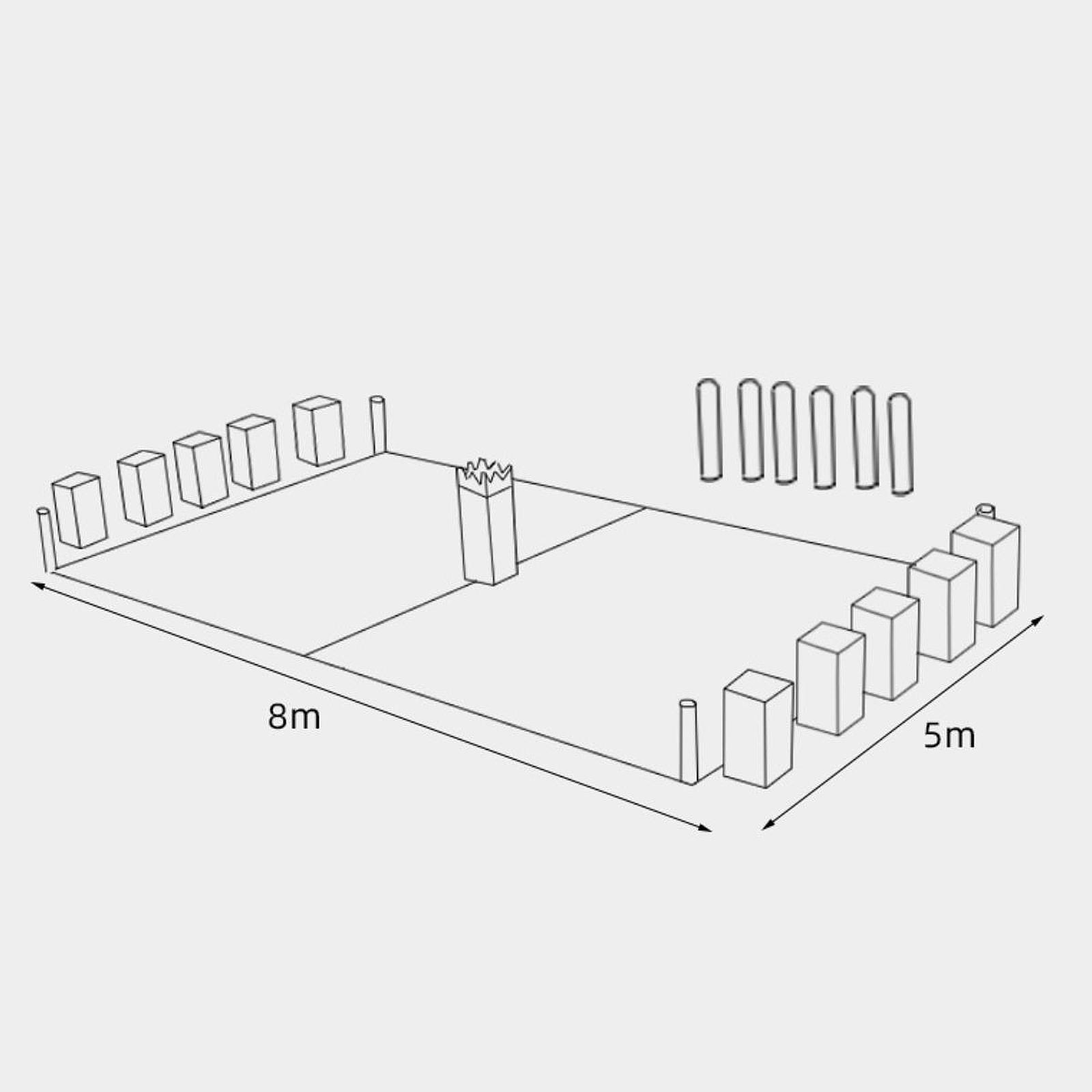 Chess Set Wooden - Juego de Kubb de madera para