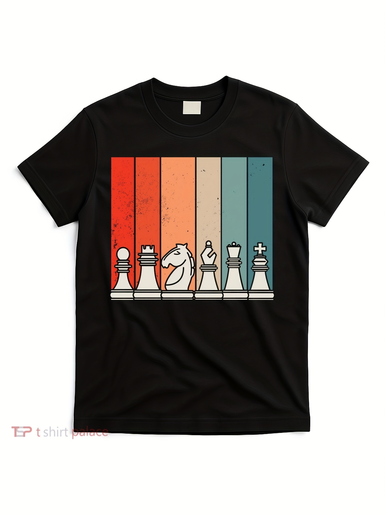 Board Game Queen - Camiseta Vintage Negra para Hombre con