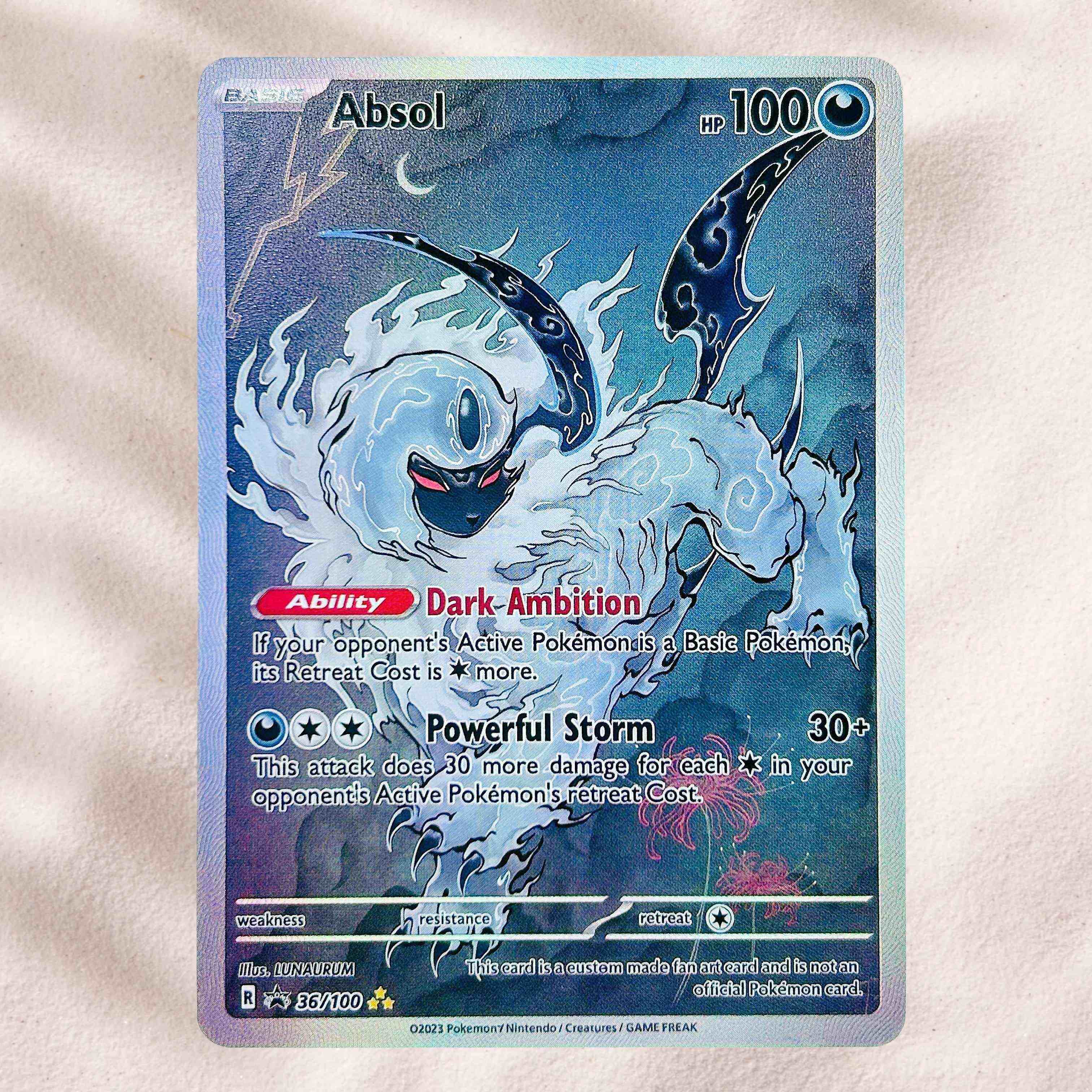 Board Game English - Tarjeta Coleccionable de Anime Pokémon Absol