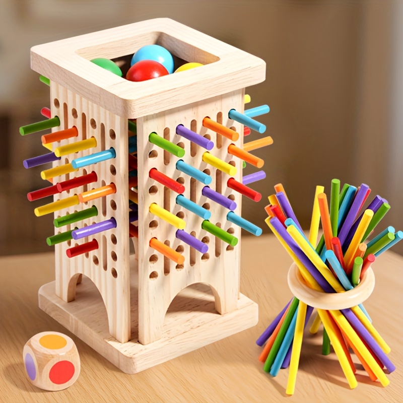 Board Game Dnd - Juego de mesa de madera Montessori,