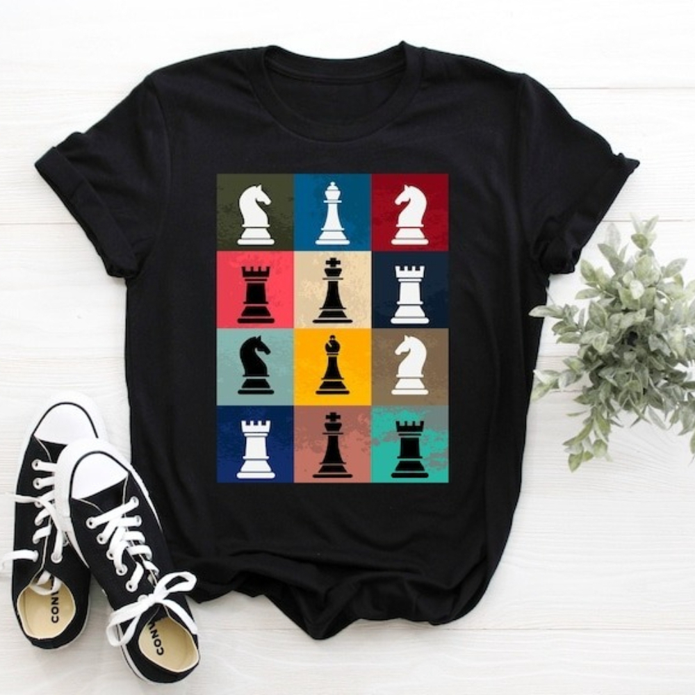 Board Game Queen - Camiseta Vintage para Amantes del Ajedrez,