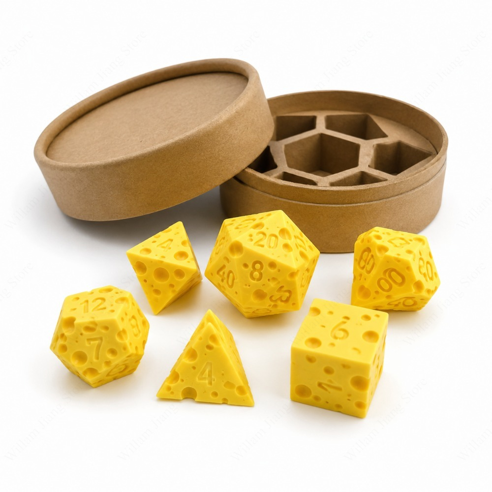 Board Game Print - Juego de dados de queso impresos