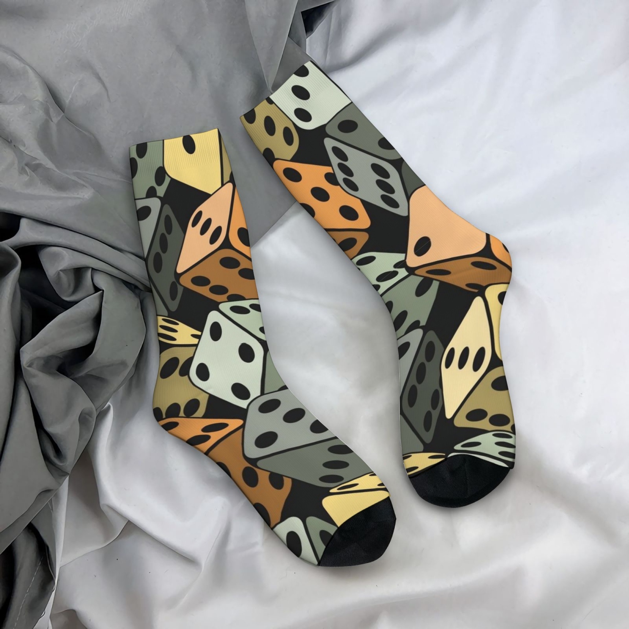 Board Game Youtube - Calcetines Harajuku Retro con estampado de