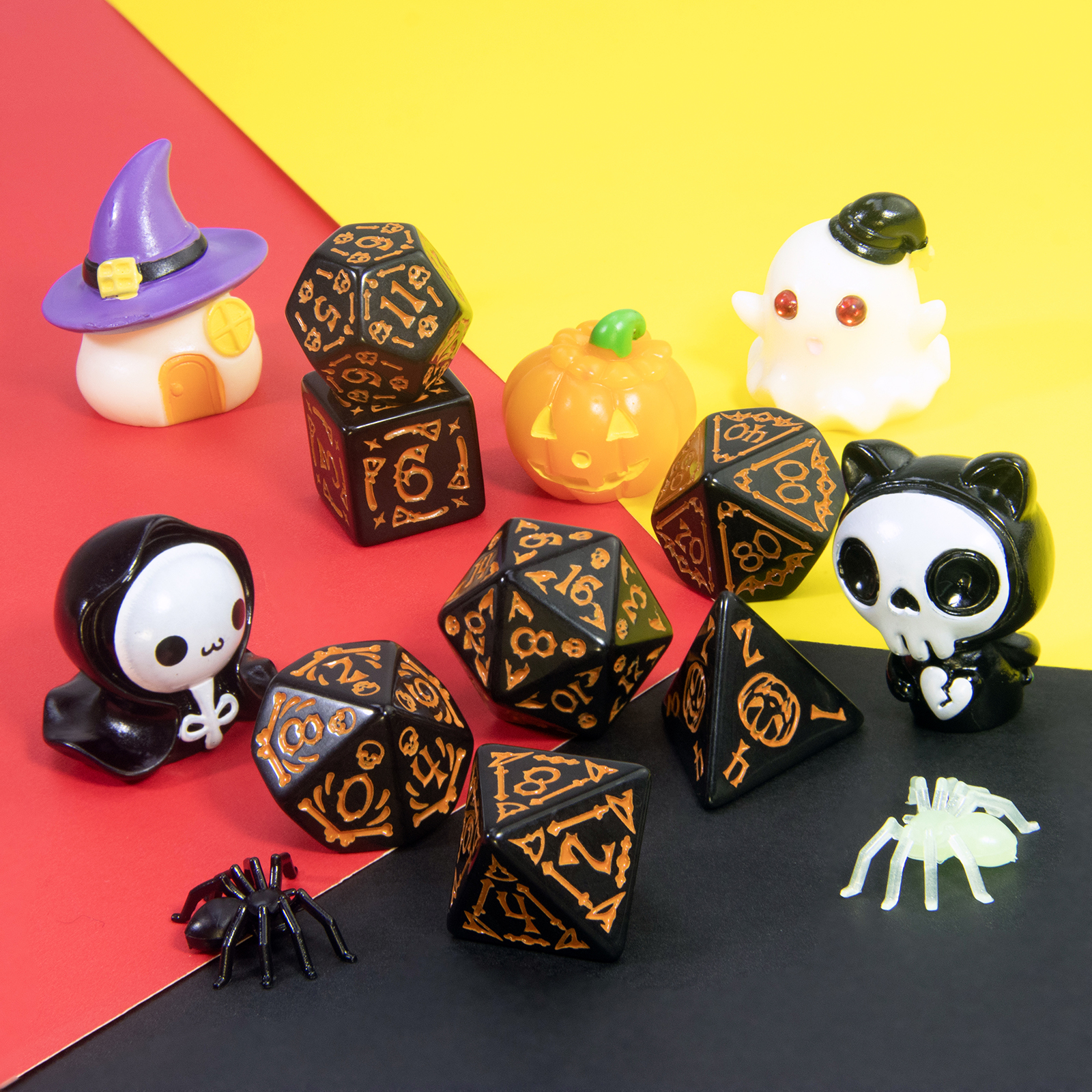 Board Game Dnd - Dados con temática de Halloween -