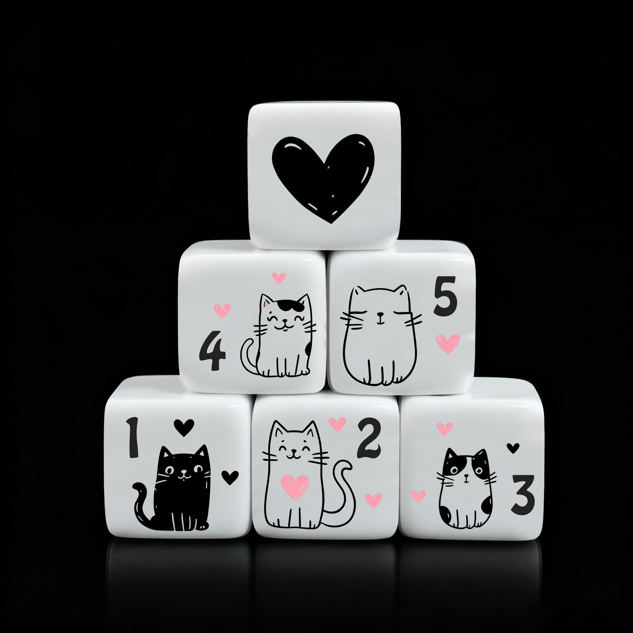 Board Game Dnd - Juego de 12 dados de gato