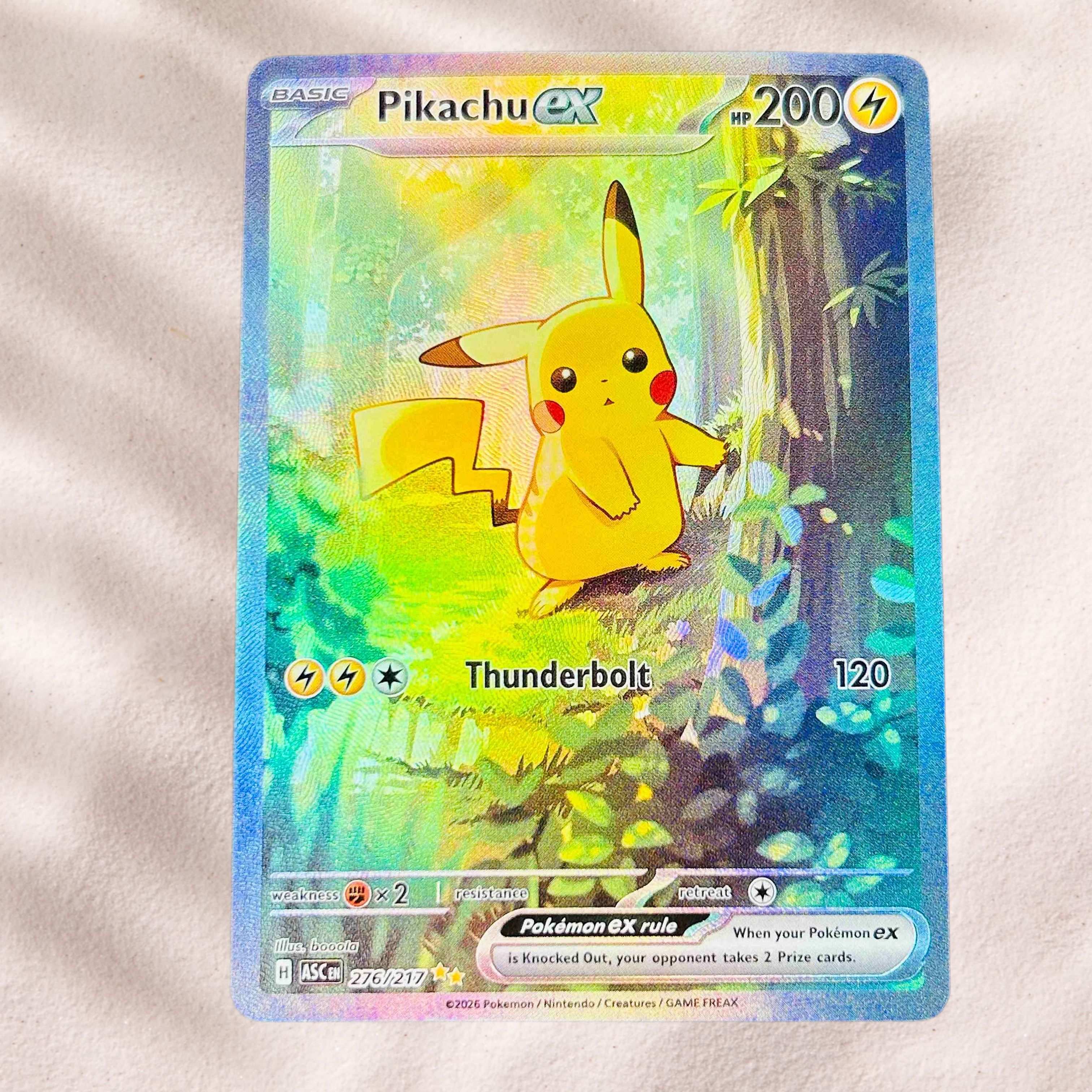 Board Game English - Tarjeta Coleccionable de Anime Pokémon Pikachu