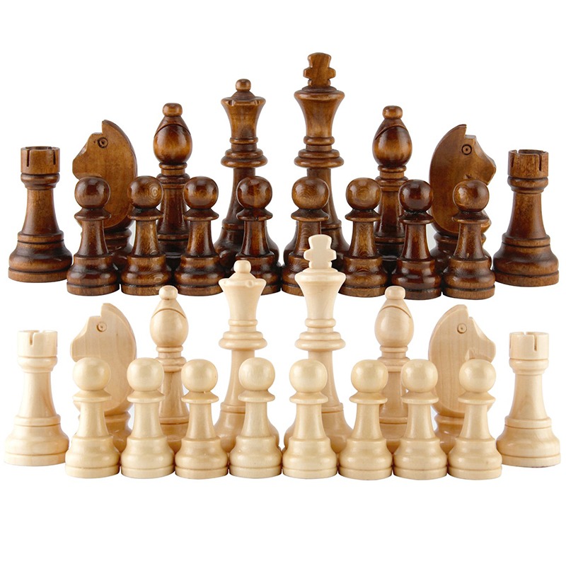 Board Game Queen - Juego completo de Ajedrez de madera,
