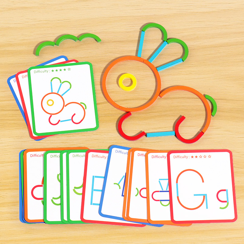 Board Game Loop - Palos y anillos creativos de madera,