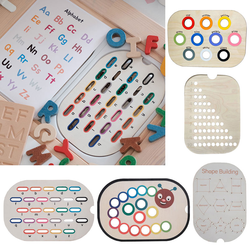 Board Game Ideas - Juegos Montessori para niños, bandeja sensorial