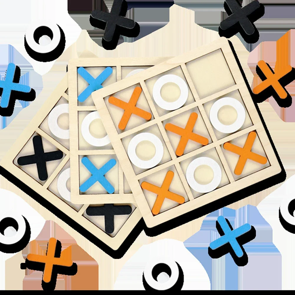 Juego de madera XO Tic Tac Toe - Board Game Ideas reseña y precio