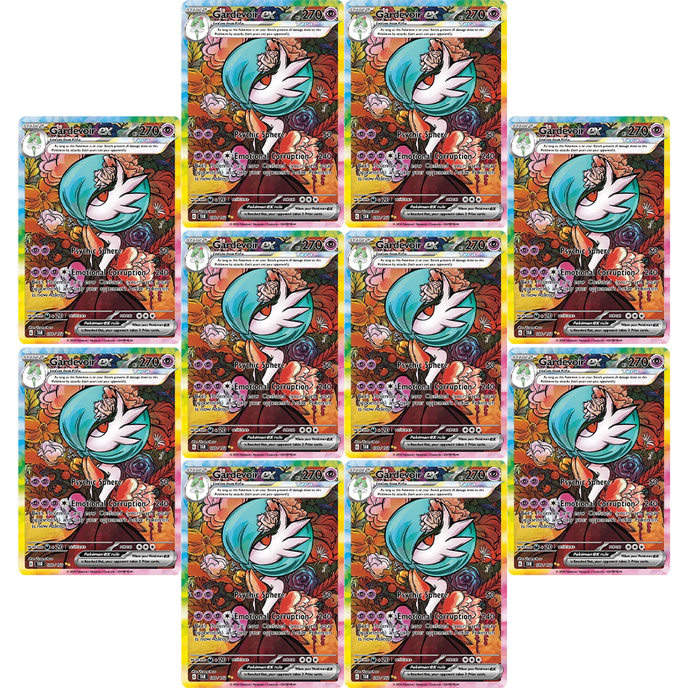 Tarjeta PKM Gardevoir Meowth,  - Board Game Dots reseña y precio