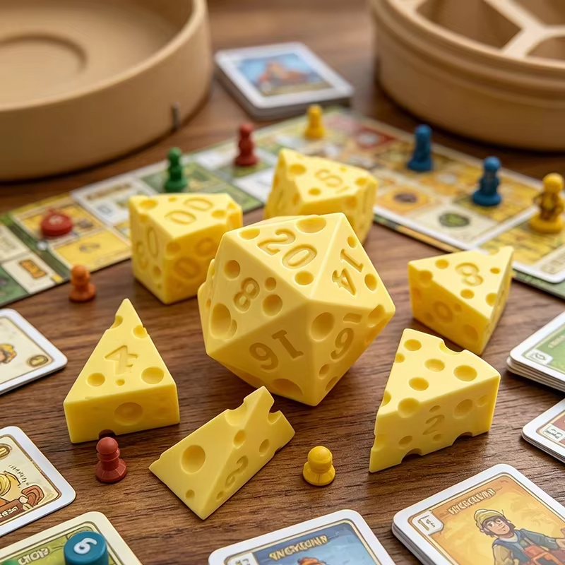 Caja de dados de queso irregul - Board Game Print reseña y precio