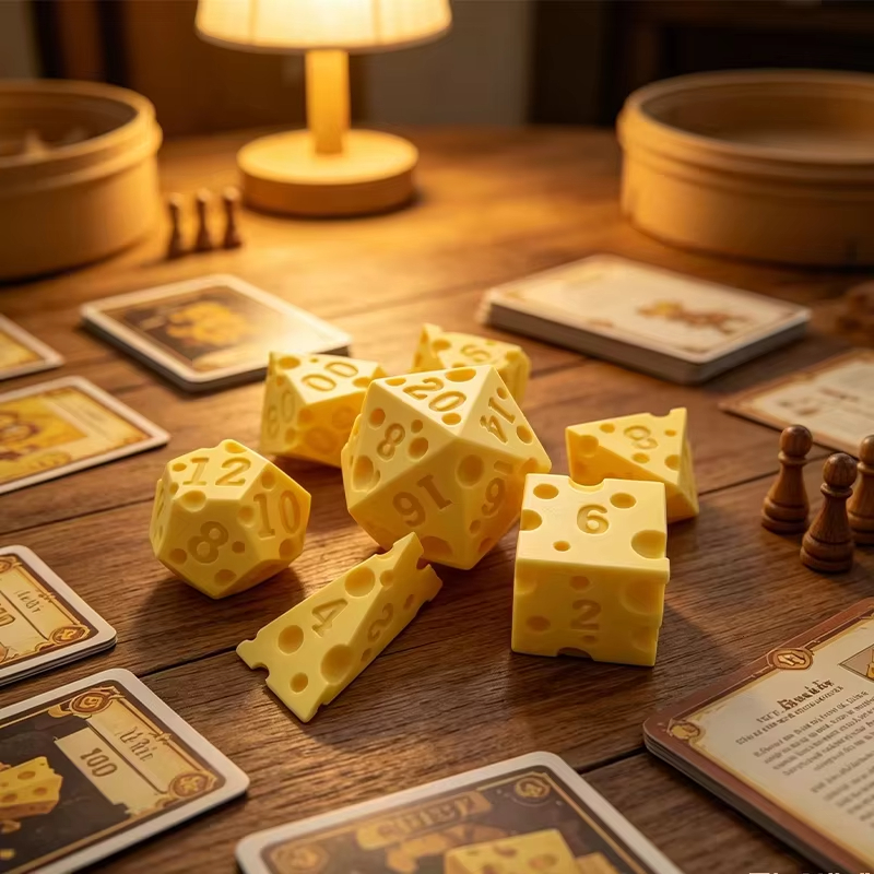 Caja de dados de queso irregul - Board Game Print reseña y precio