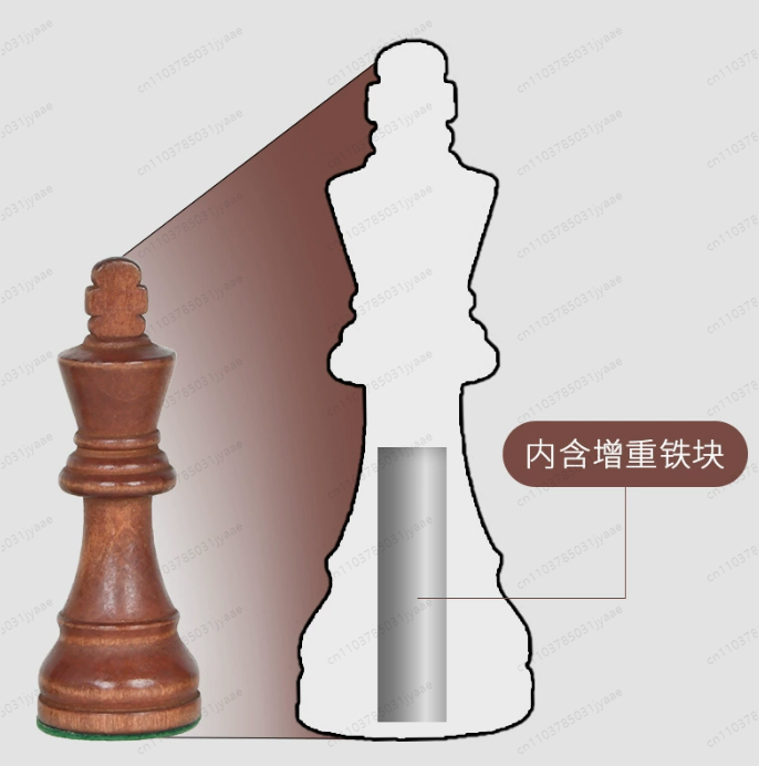 Juego de ajedrez de madera con - Chess Set Wooden reseña y precio