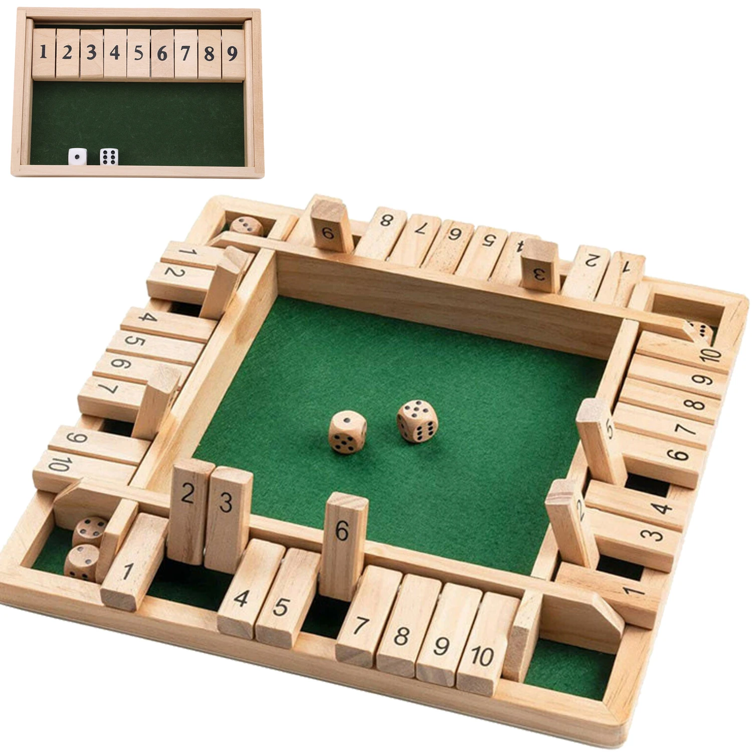 Caja de tablero de dados y sol - Board Game Instruction reseña y precio