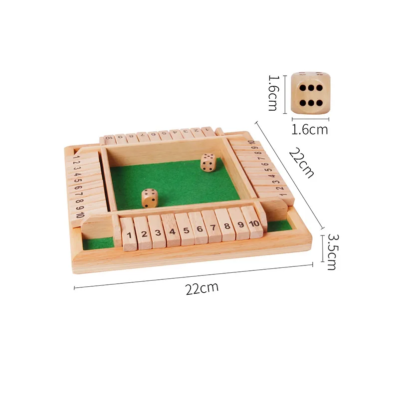 Caja de tablero de dados y sol - Board Game Instruction reseña y precio