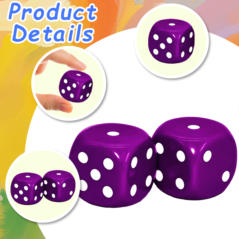 2 dados morados grandes para j - Board Game Dnd reseña y precio
