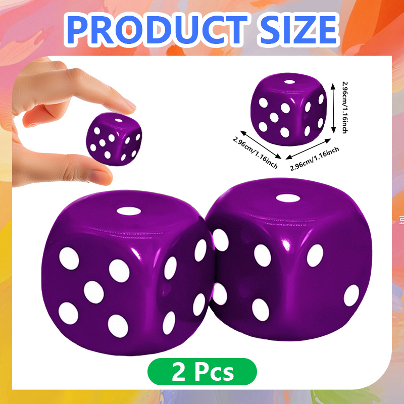 2 dados morados grandes para j - Board Game Dnd reseña y precio