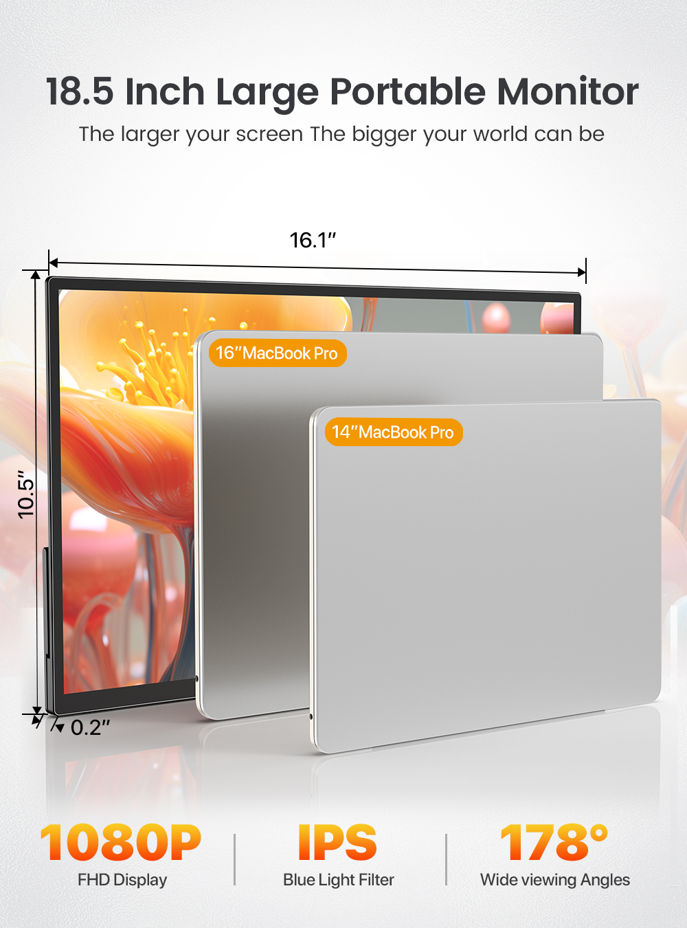 Monitor Portátil Uperfect de 1 - Board Game Journal reseña y precio