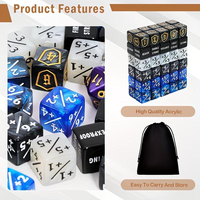 Juego de 63 dados D6 para cont - Board Game Dnd reseña y precio