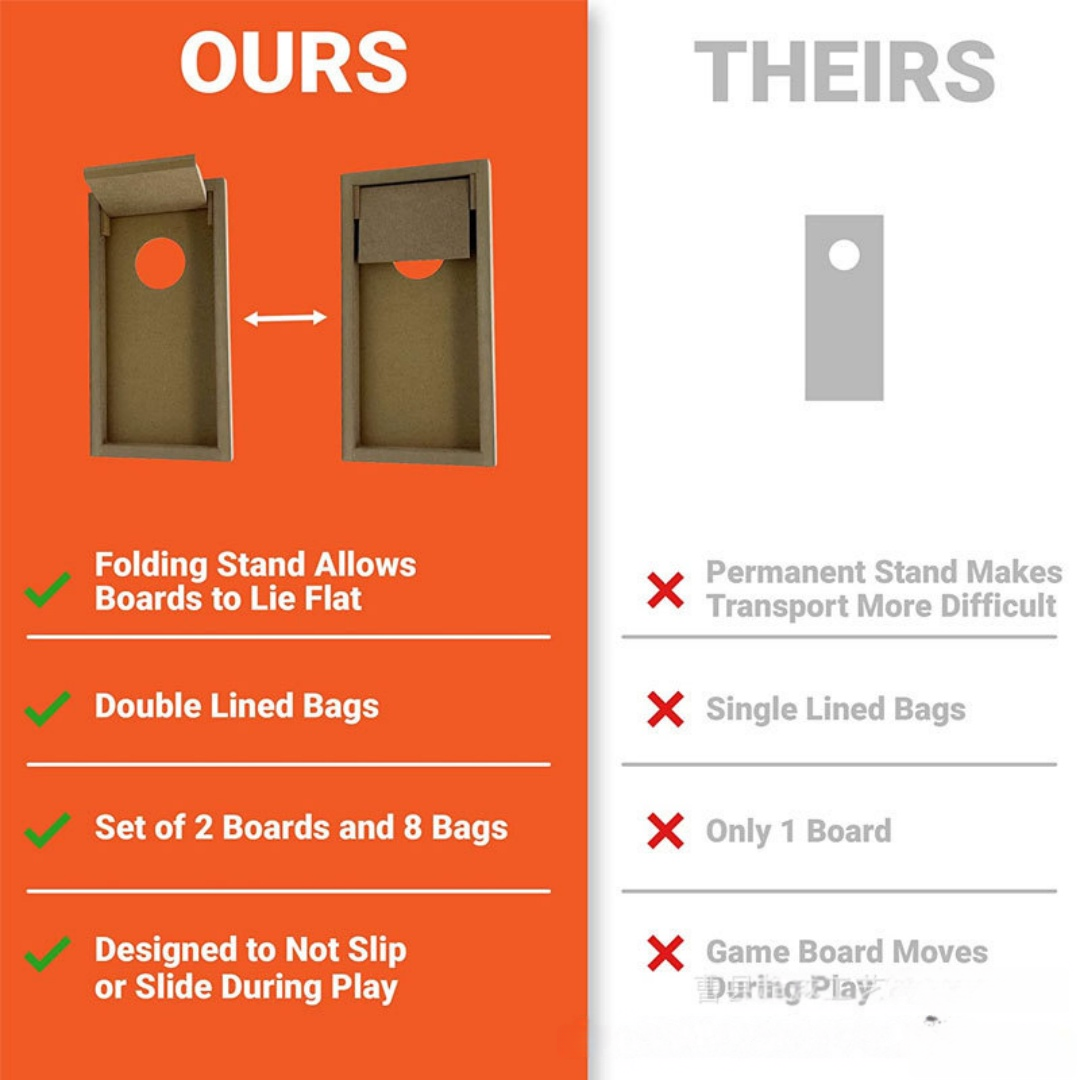 Juego de 2 Piezas de Cornhole, - Board Game Electronic Table reseña y precio