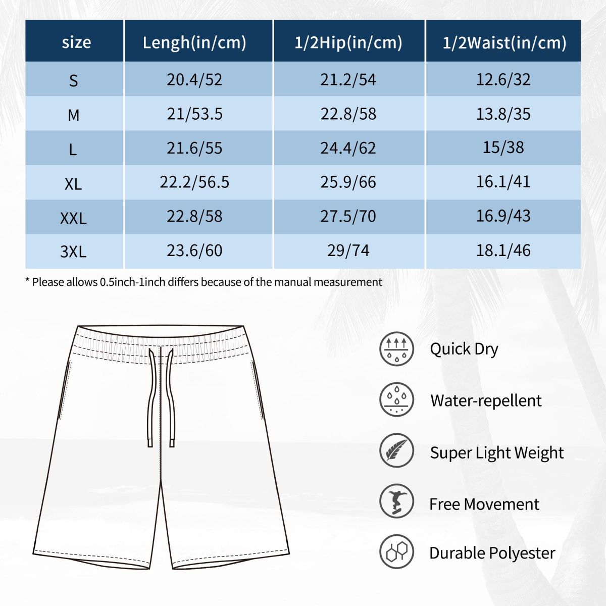 Pantalones Cortos de Playa par - Board Game Queen reseña y precio