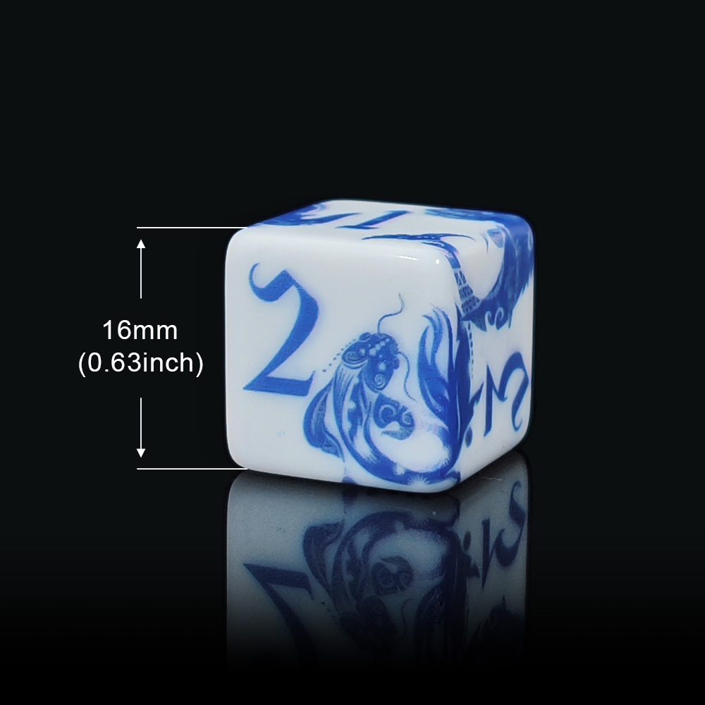 12 dados de porcelana azul y b - Board Game Dnd reseña y precio