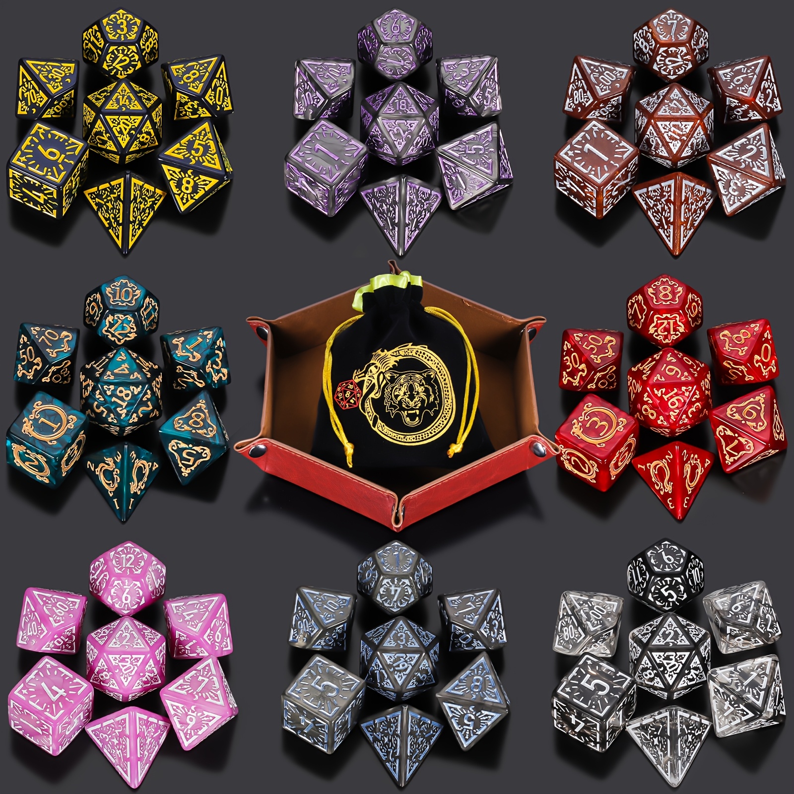 Juegos de dados DND 6/8/12 de  - Board Game Dnd reseña y precio
