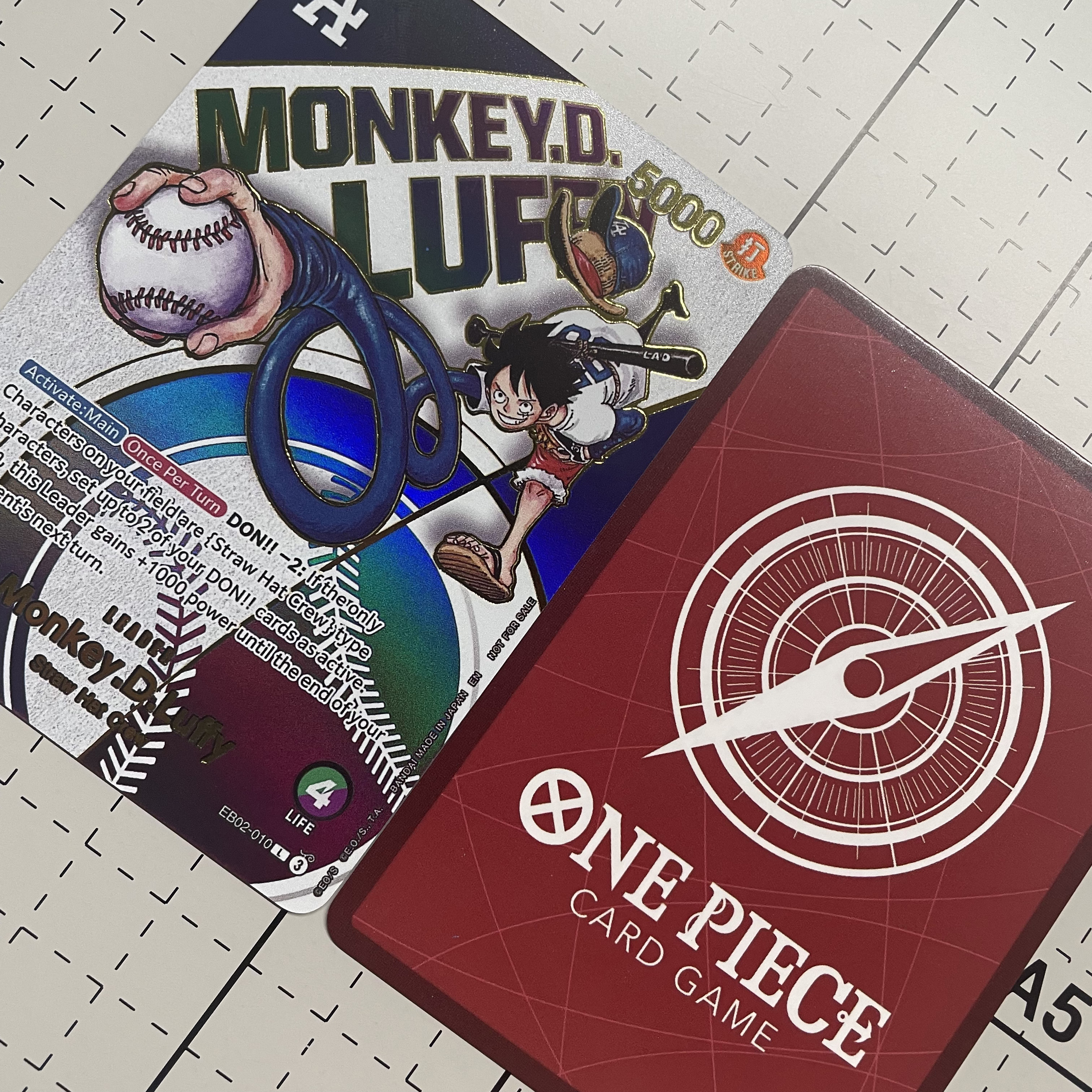 Tarjeta Flash de béisbol Luffy - Board Game English reseña y precio