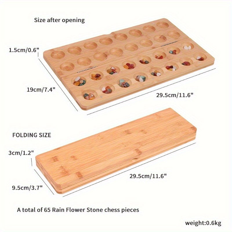 Juego de Mesa Mancala Plegable - Chess Set Wooden reseña y precio