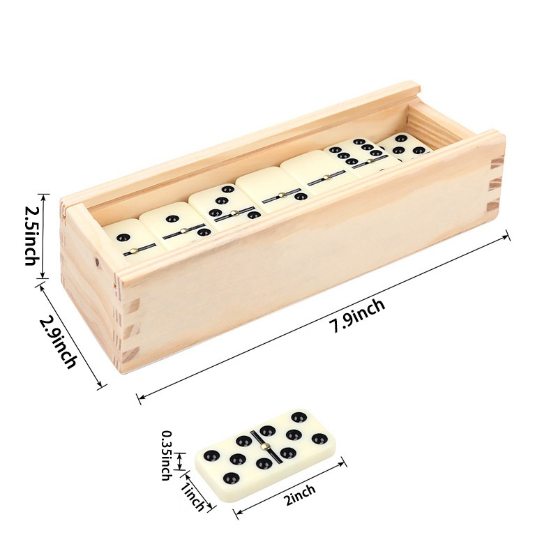 Marfil doble seis Duo Mino Dom - Chess Set Wooden reseña y precio