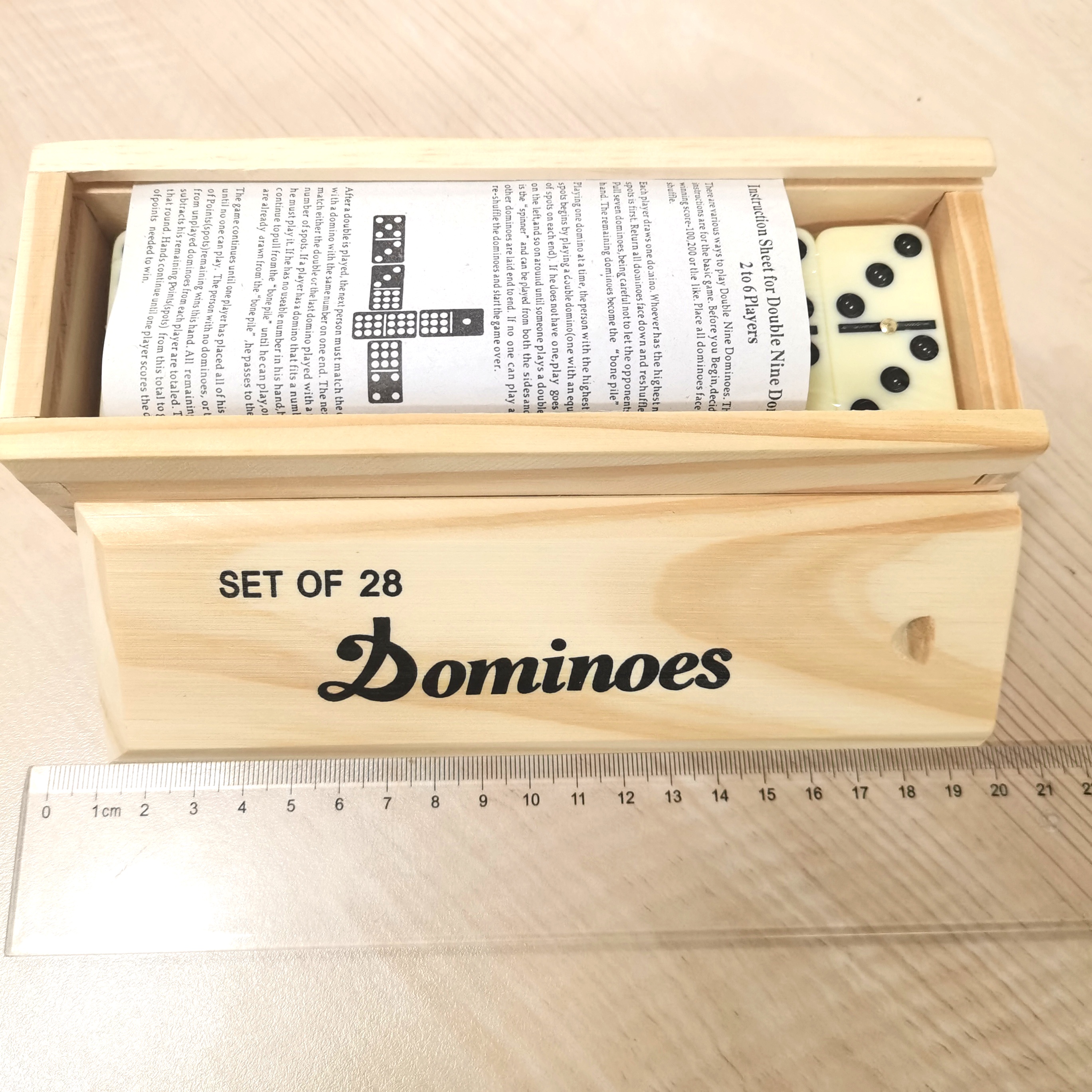 Marfil doble seis Duo Mino Dom - Chess Set Wooden reseña y precio