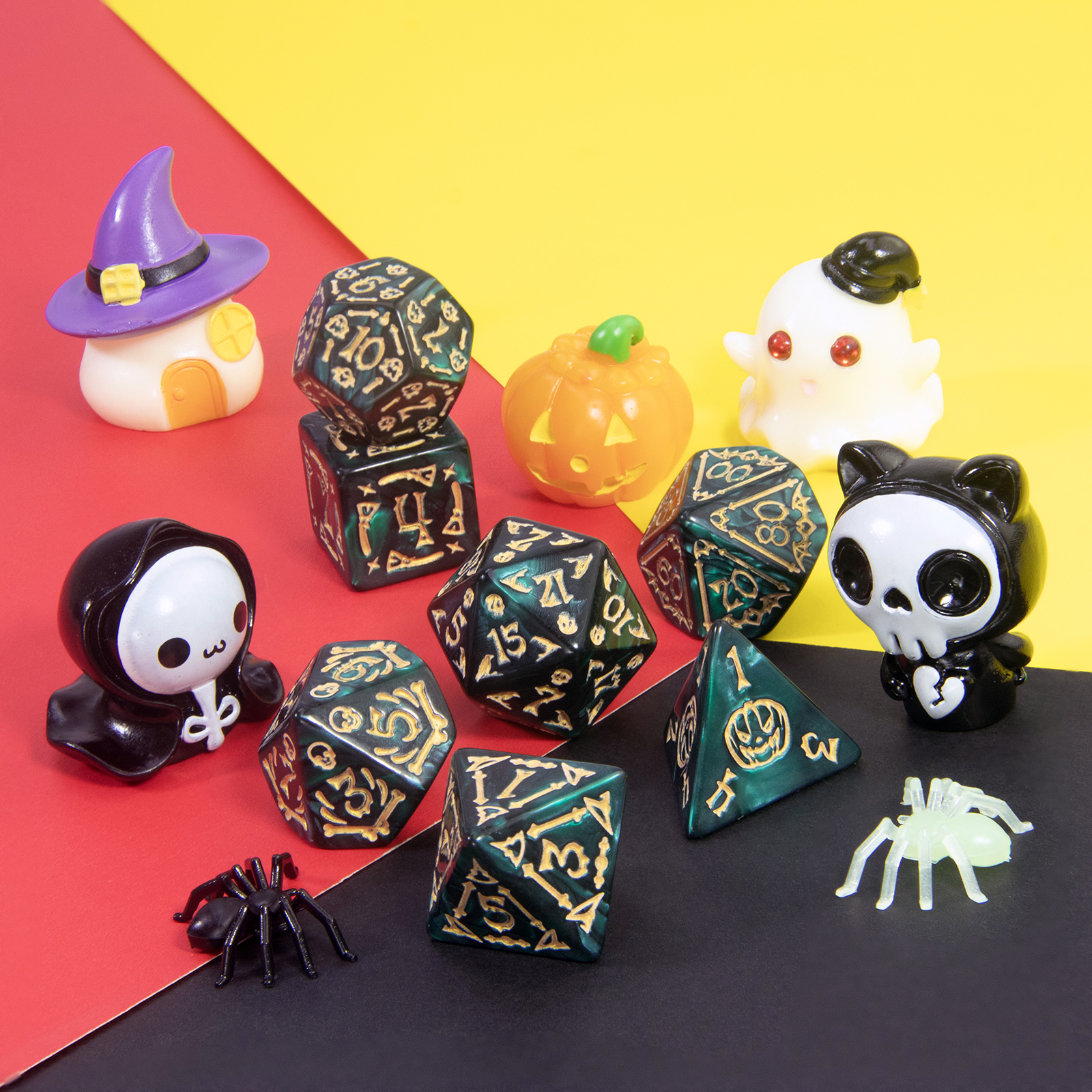 Dados con temática de Hallowee - Board Game Dnd reseña y precio