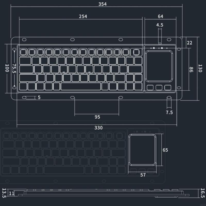 1 teclado industrial USB tácti - Board Game Journal reseña y precio