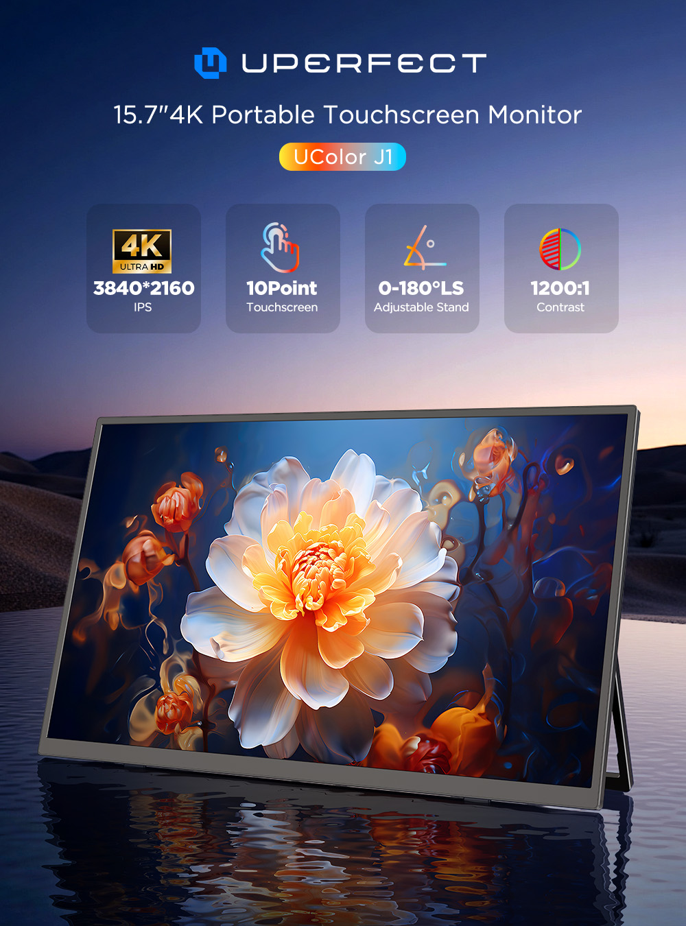 Monitor portátil UPERFECT 4K c - Board Game Journal reseña y precio