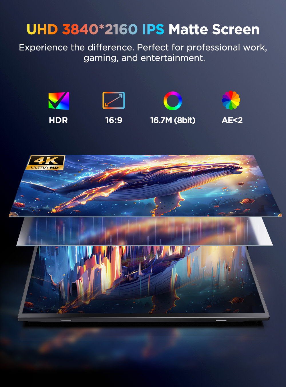 Monitor portátil UPERFECT 4K c - Board Game Journal reseña y precio