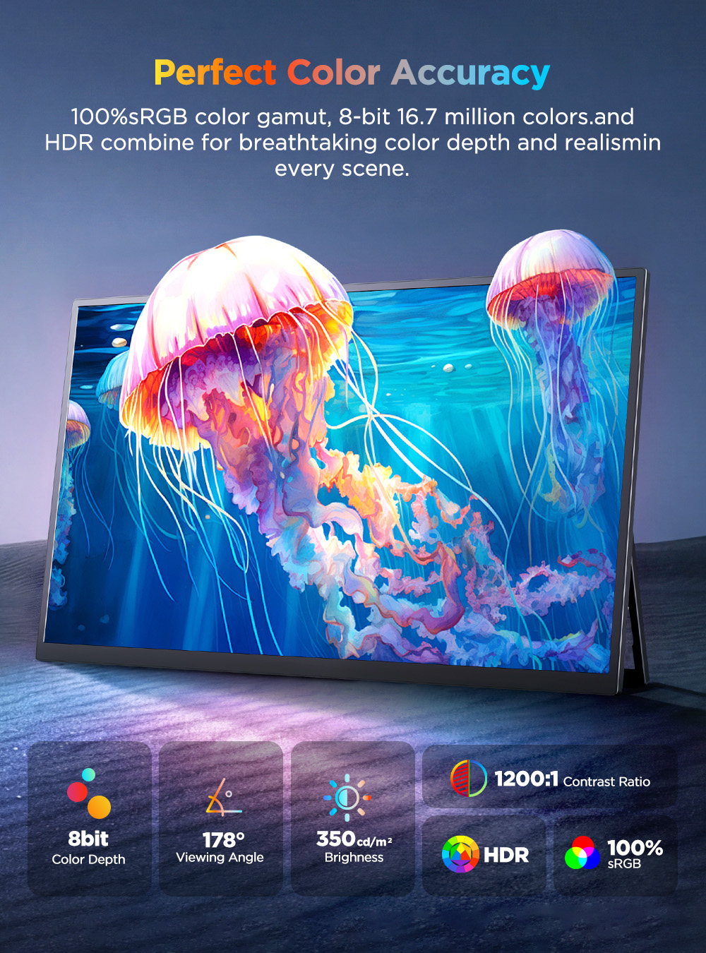 Monitor portátil UPERFECT 4K c - Board Game Journal reseña y precio