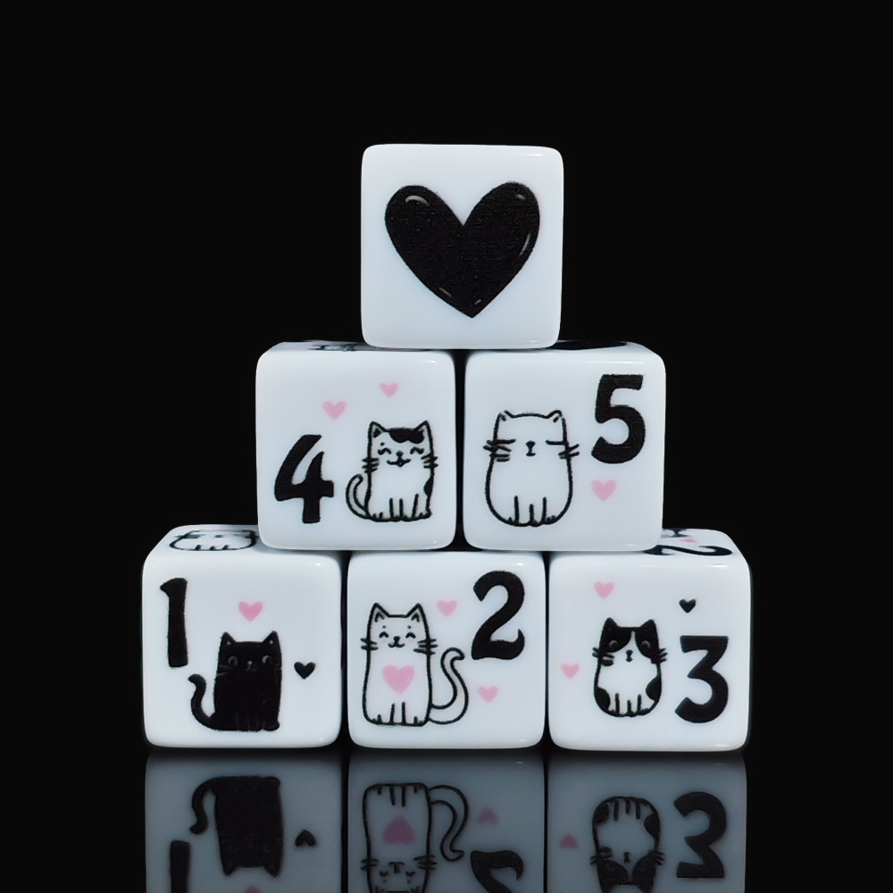 Juego de 12 dados de gato de 1 - Board Game Dnd reseña y precio
