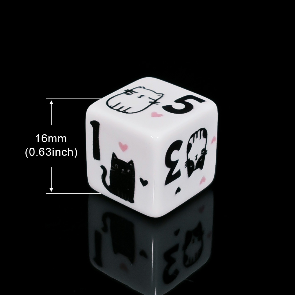 Juego de 12 dados de gato de 1 - Board Game Dnd reseña y precio