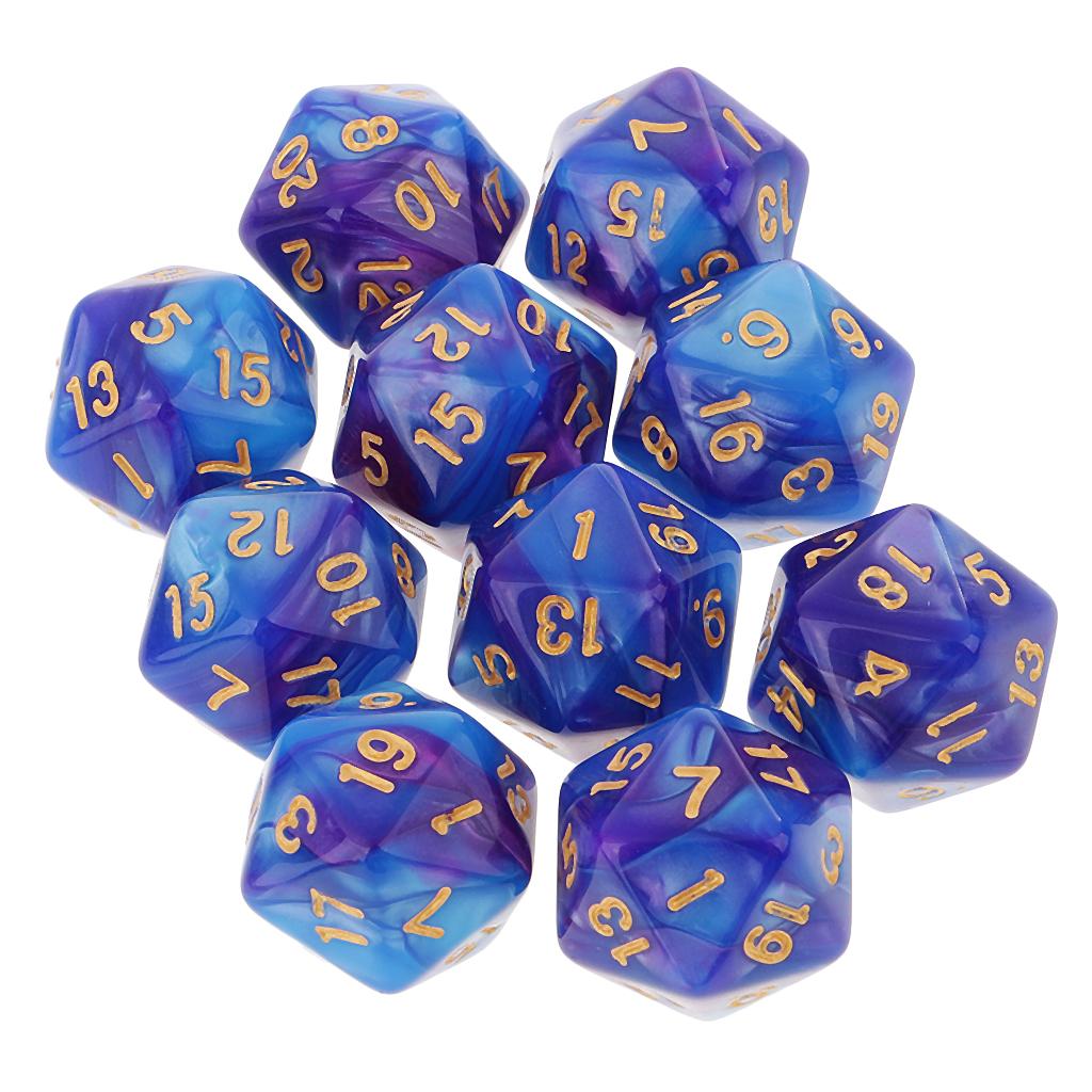 10 Uds dados poliédricos de 20 - Board Game Electronic Table reseña y precio