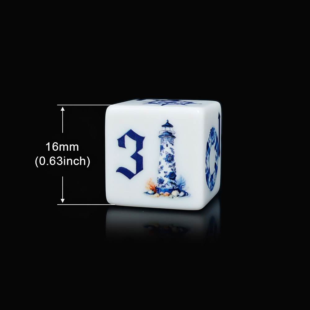 12 dados acrílicos náuticos az - Board Game Print reseña y precio