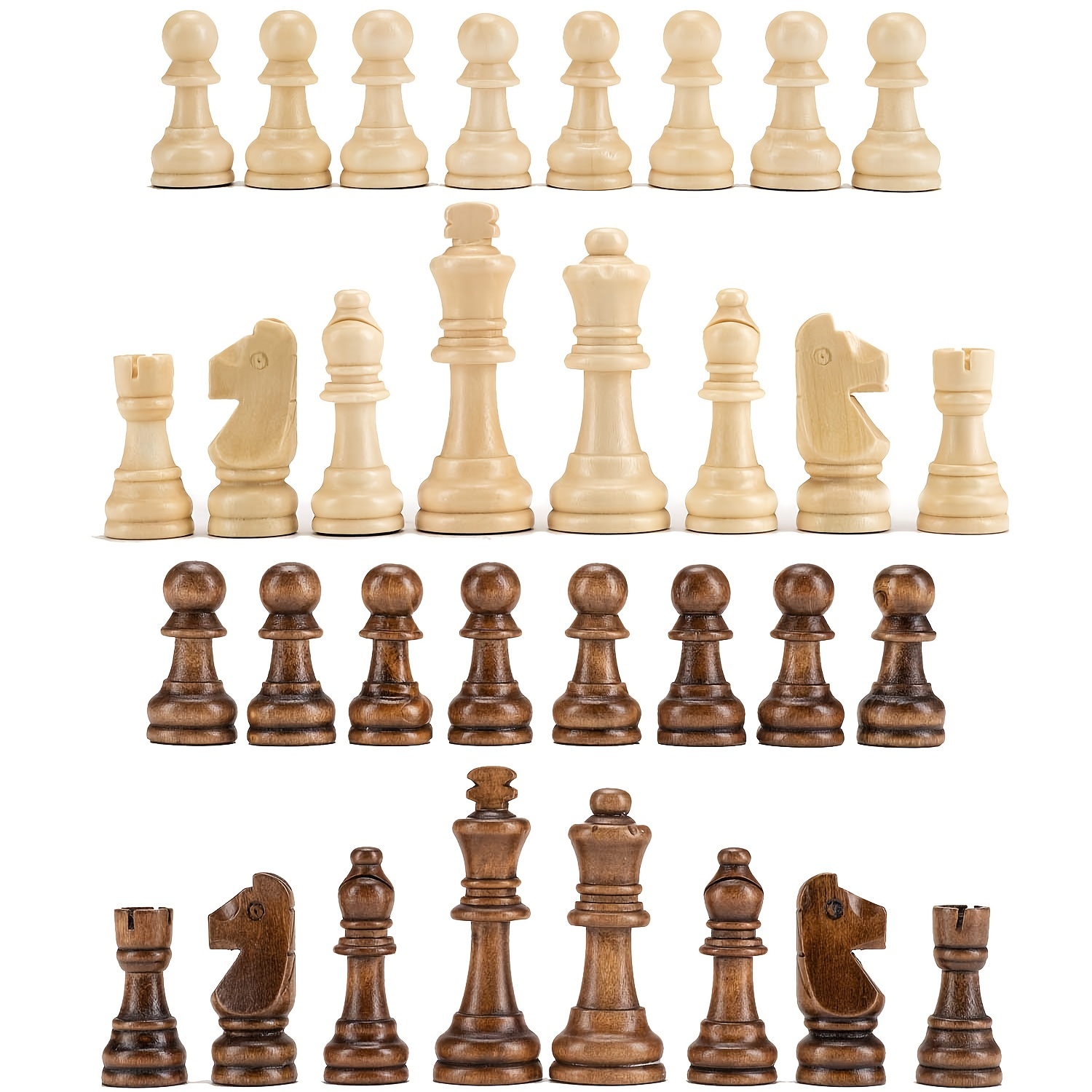 Juego de Ajedrez Decorativo de - Chess Set Wooden reseña y precio