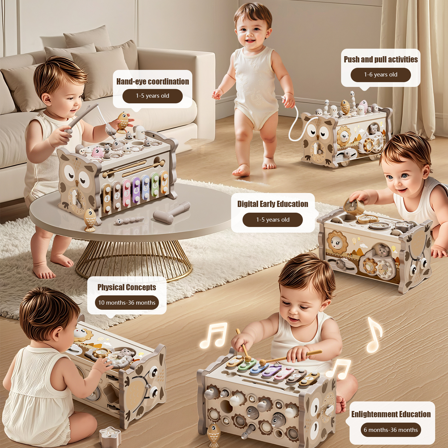Juguete Montessori para niños, - Board Game Ideas reseña y precio
