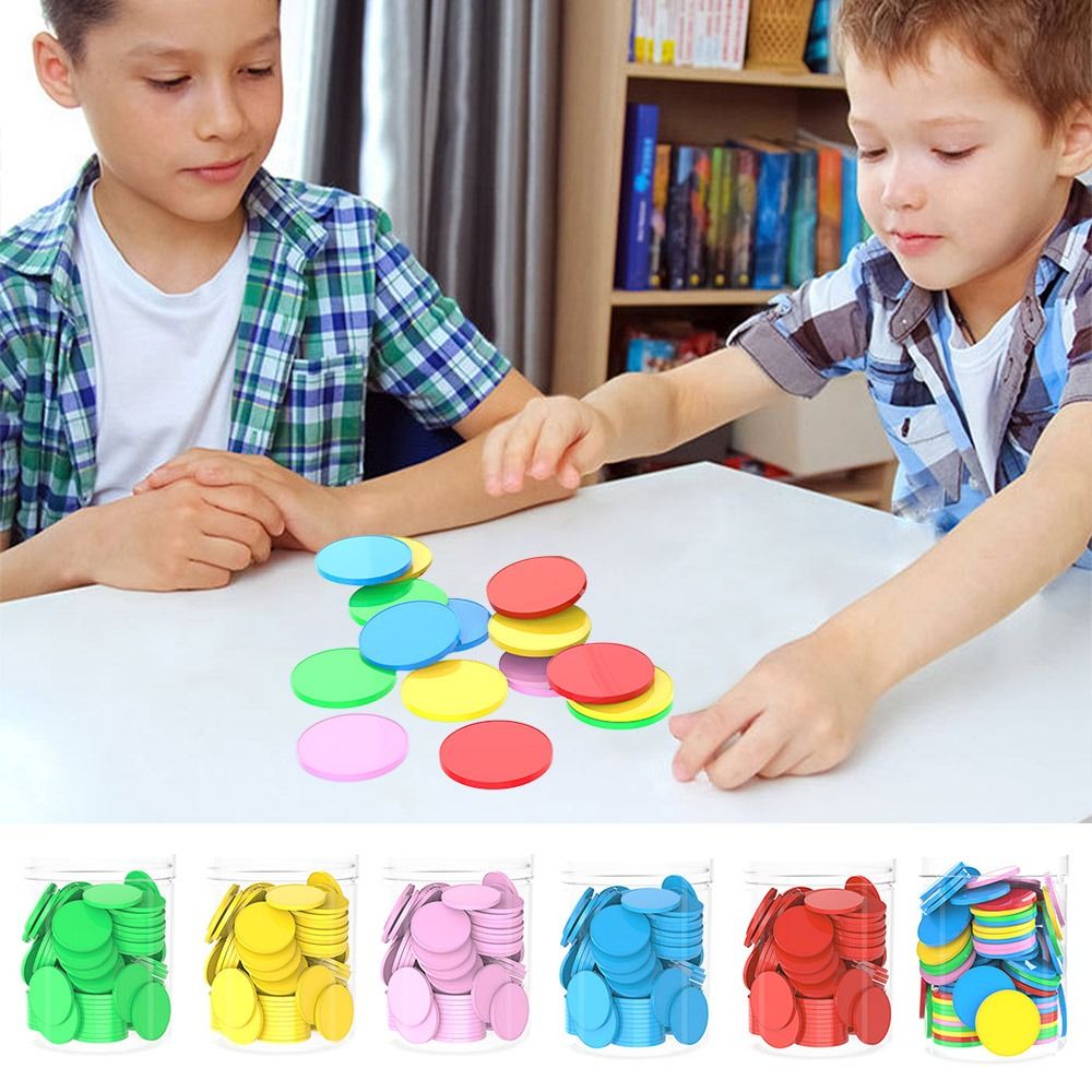 100 fichas de plástico de colo - Board Game Loop reseña y precio