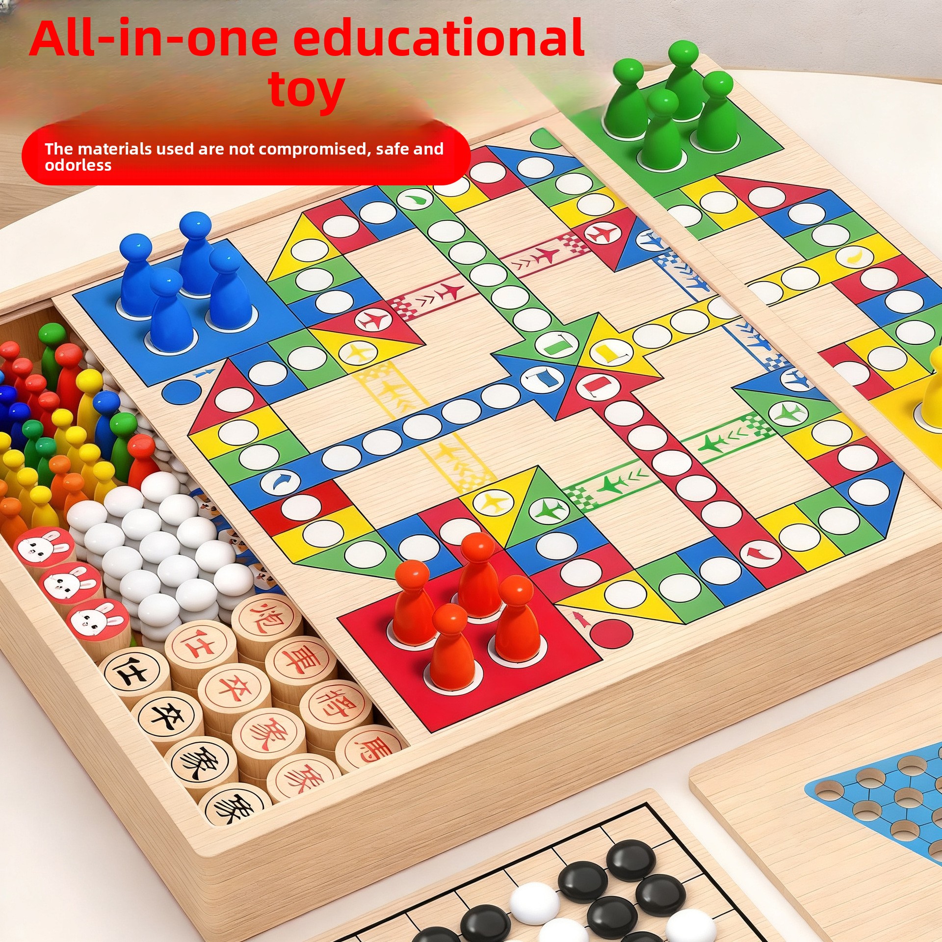 Juego de mesa multien-1 transf - Chess Set Wooden reseña y precio