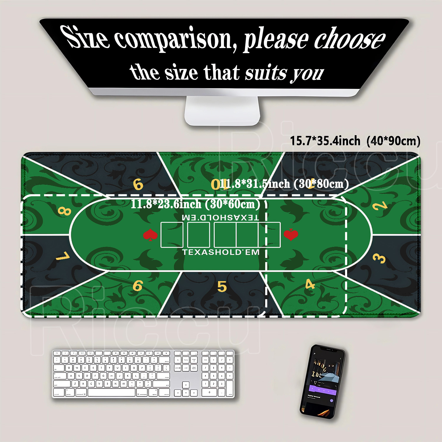Alfombrilla de ratón Texas Hol - Board Game Print reseña y precio